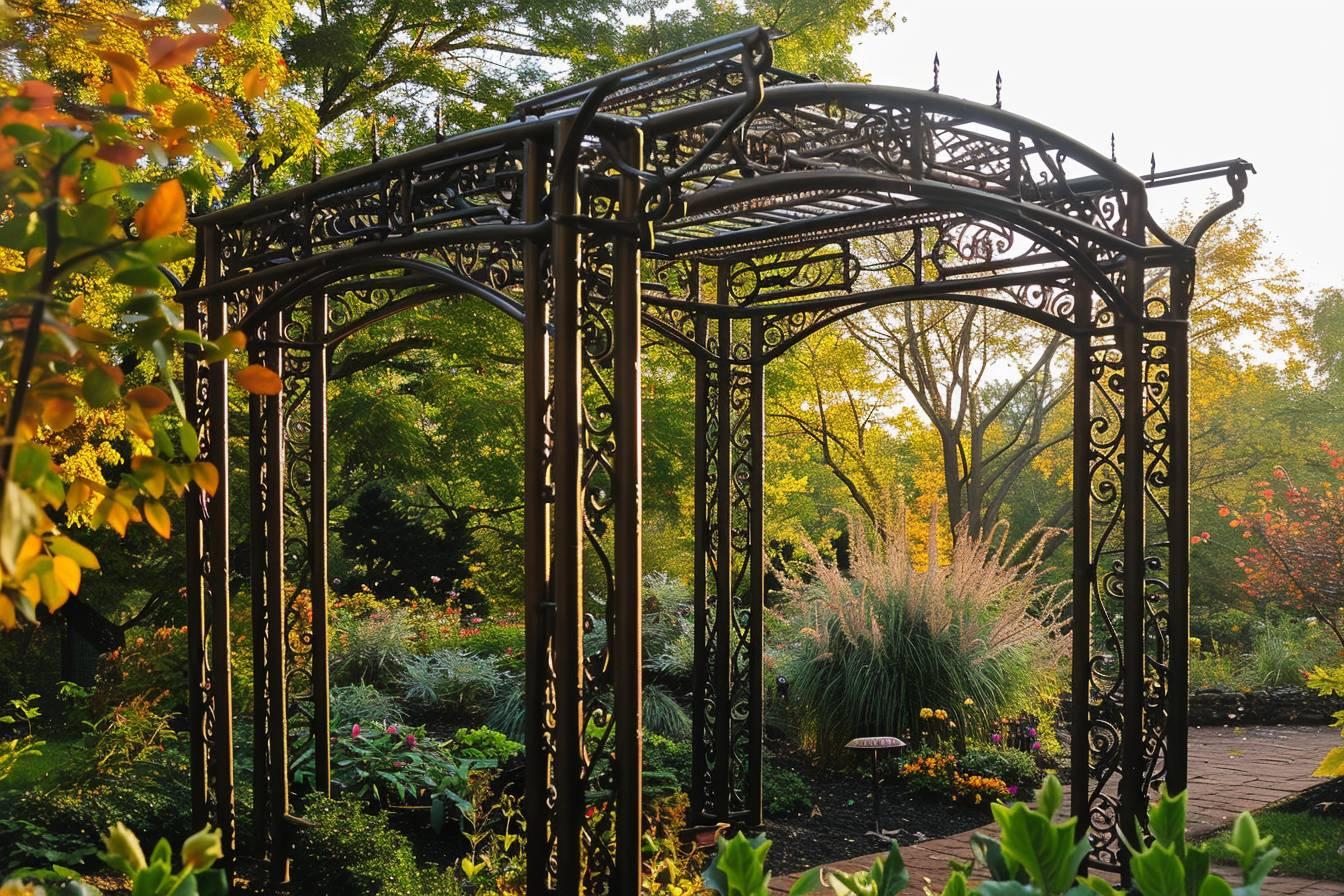 Pergola en fer forgé contemporain : associez élégance et durabilité