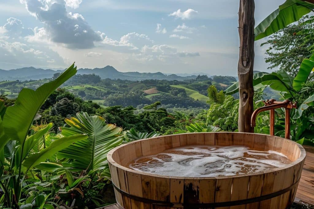 Baignoire extérieure en bois : Comment conjuguer luxe et retour à la nature en 2024