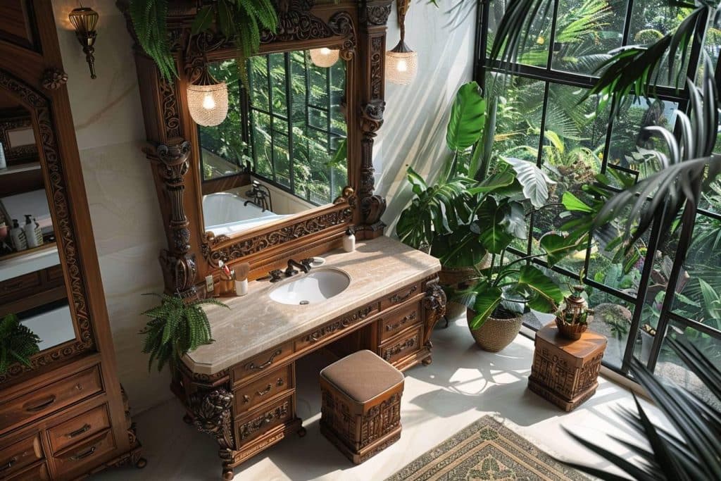 Meuble exotique salle de bain : Guide pour une oasis de bien-être chez vous